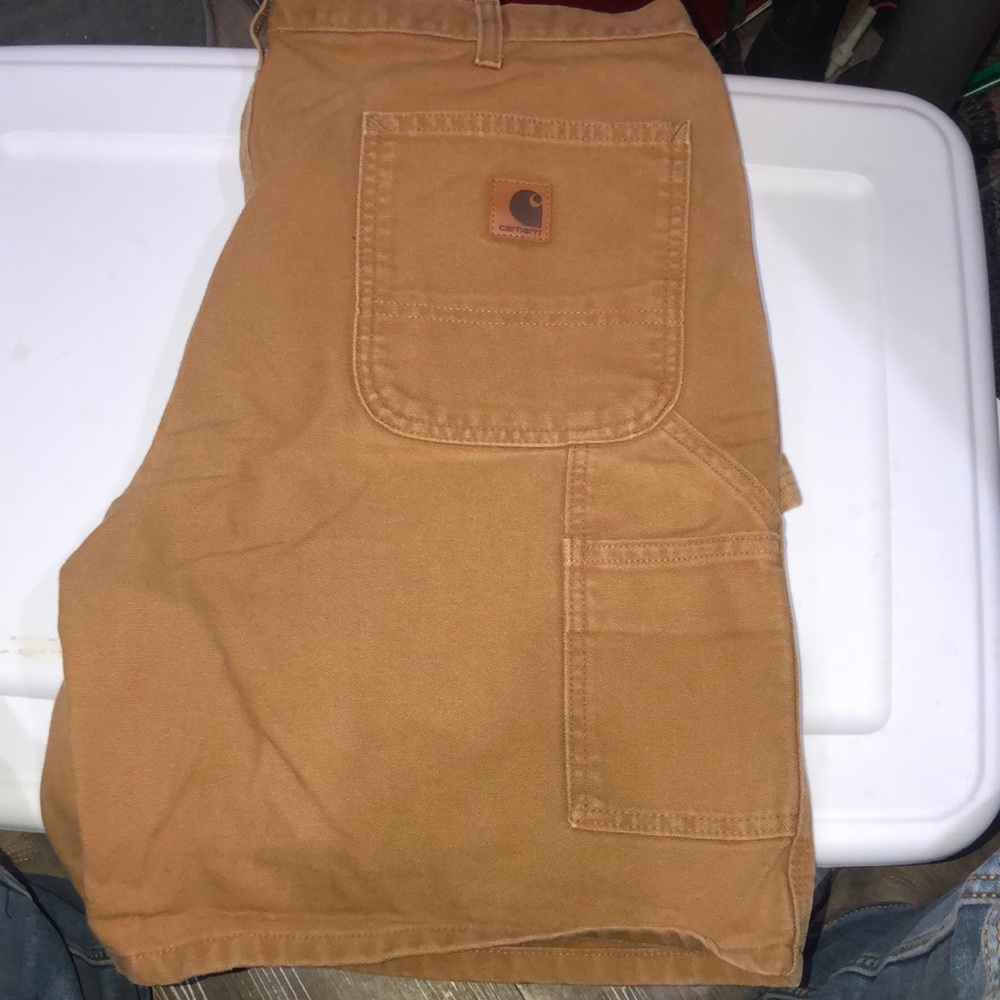 Carhartt Denim Golden Brown Carpenters shorts